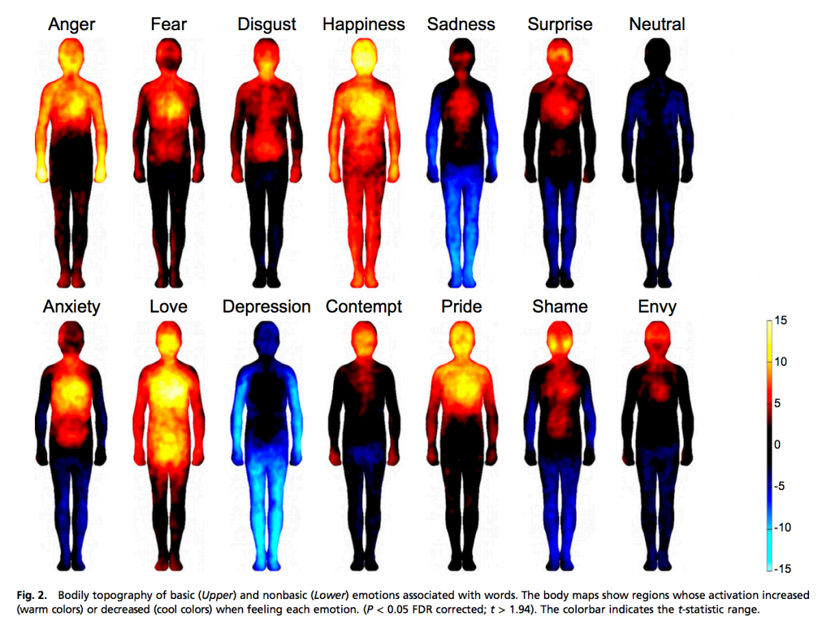 mapa corporal de emociones
